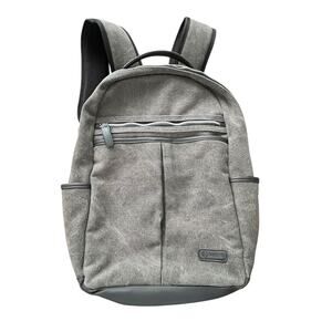 Tomtoc Backpack Computer Canvas Bag Sturdy Weatherproof Travel 16" x 12" Gray